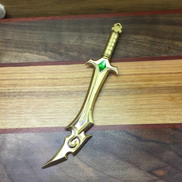 Other - Golden Colored Green Gem Sword - Secret Hidden Writing Pen